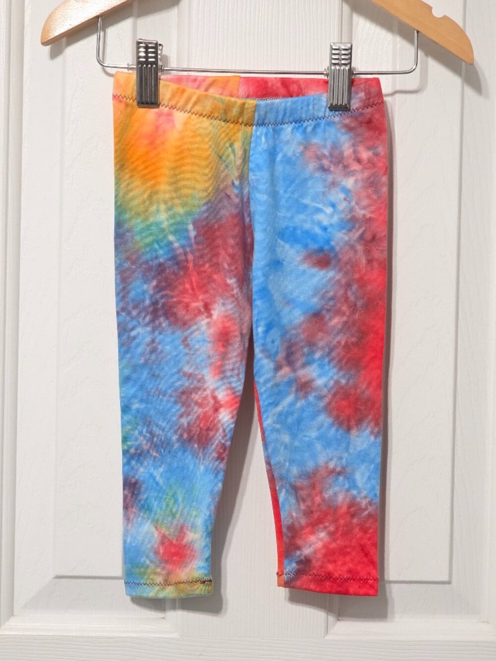 baby girl tie dye leggings, 12m